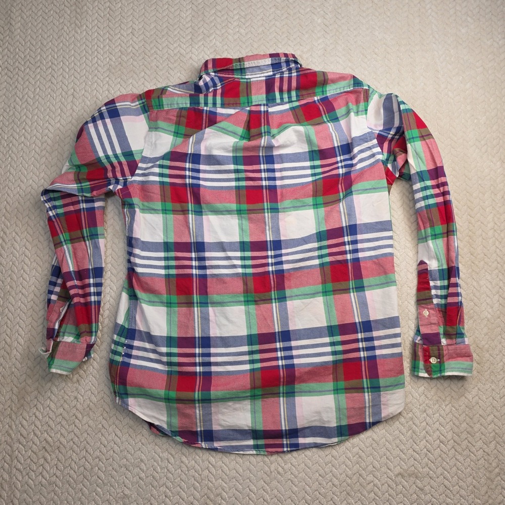 Polo Ralph Lauren Mens Classic Fit Plaid Button Down Shirt Medium Flesh Pony - Picture 8 of 9